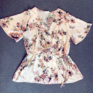 Sienna Sky Ruffled Floral Blouse